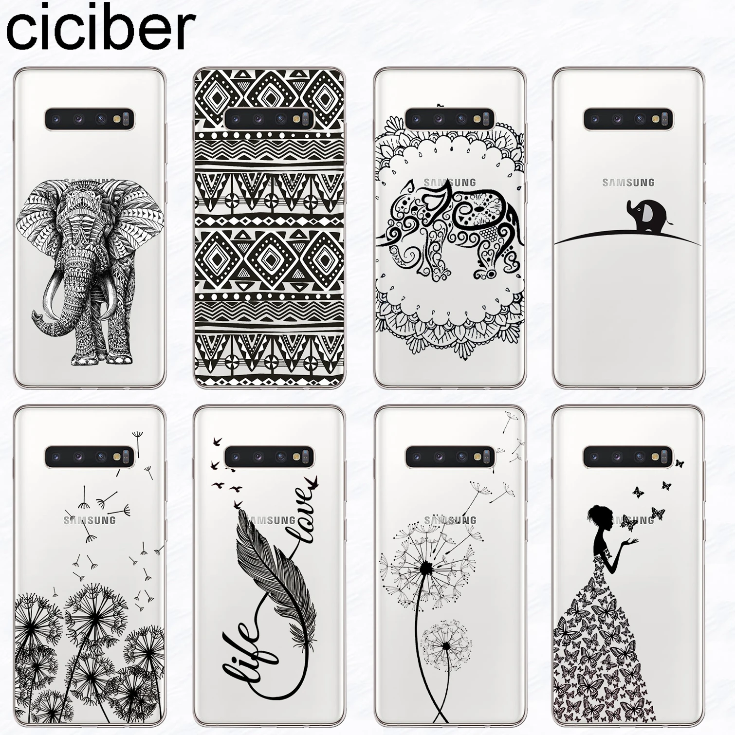 Чехол Ciciber для samsung Galaxy S9, S10, S8 Plus, S10e, мягкий ТПУ чехол для телефона, для S5, S7, S6 Edge, S5 mini, тотем, животное, Funda Coque Capa