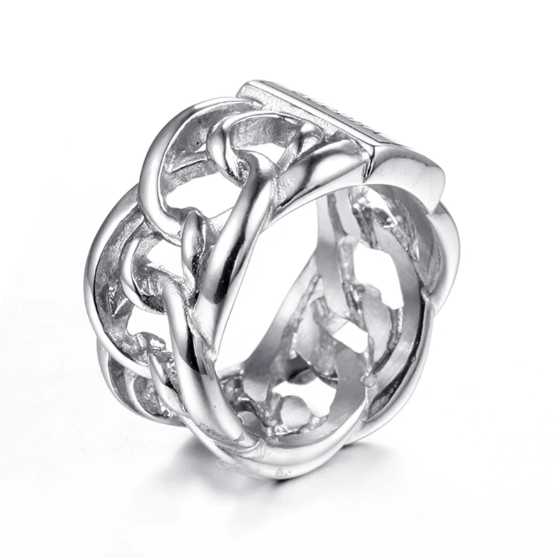 Rings For Men Women Punk Rock Handmade Unisex Biker Ring European Style 316L Stainless Steel Jewelry VR166 | Украшения и