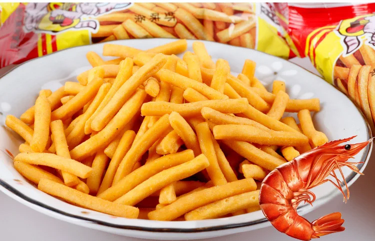 Китайская еда Закуски Креветки вкус 20 г 3 пакета(ов) Подарок Послеобеденный чай |