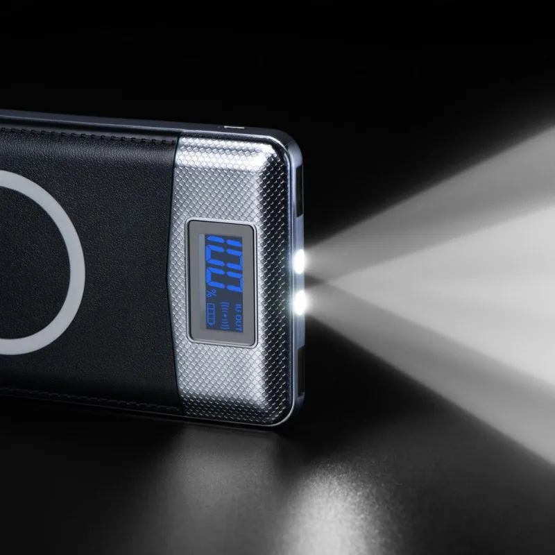 50000 мАч, зарядное устройство Qi, Беспроводная зарядка, 2 USB, ЖК-дисплей, светодиодный, портативное, беспроводное зарядное устройство, внешний аккумулятор для Xiaomi, samsung, iphone XS