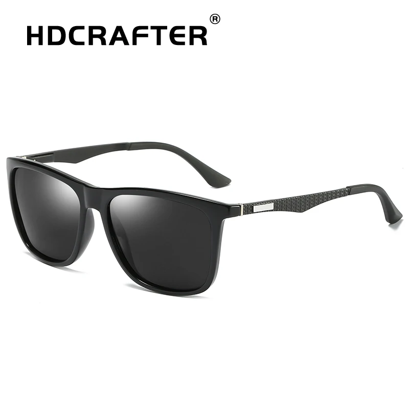HDCRAFTER Для мужчин s квадратные очки Поляризованные Вождения Солнцезащитные для UV400