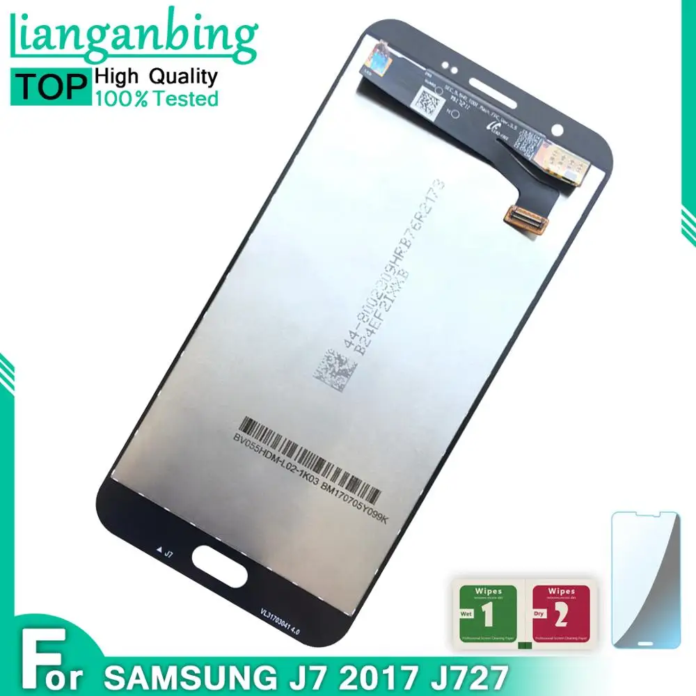 Новый Super AMOLED LCD J727 J7 2017 SM J727P J727V J727A дисплей 100% тестирование работы сенсорный экран