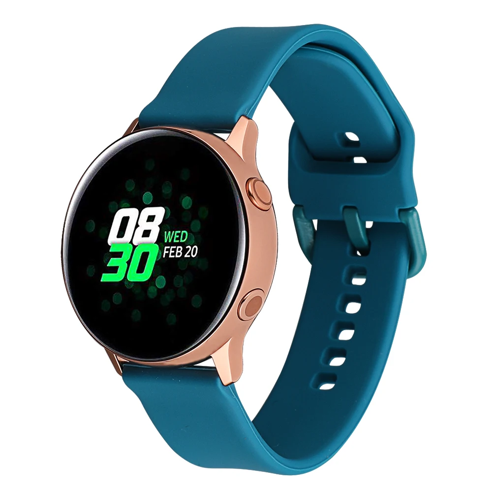 20 мм силиконовый ремешок для часов samsung Galaxy Watch 42 мм/gear Sport/Garmin Vivoactive 3/Vivoactive 3 Music/Forerunner 645 ремешок