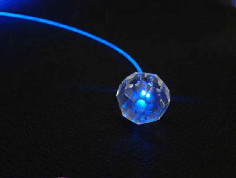 30 мм ананас светодиодный волоконно оптический Хрустальный Светильник бусины