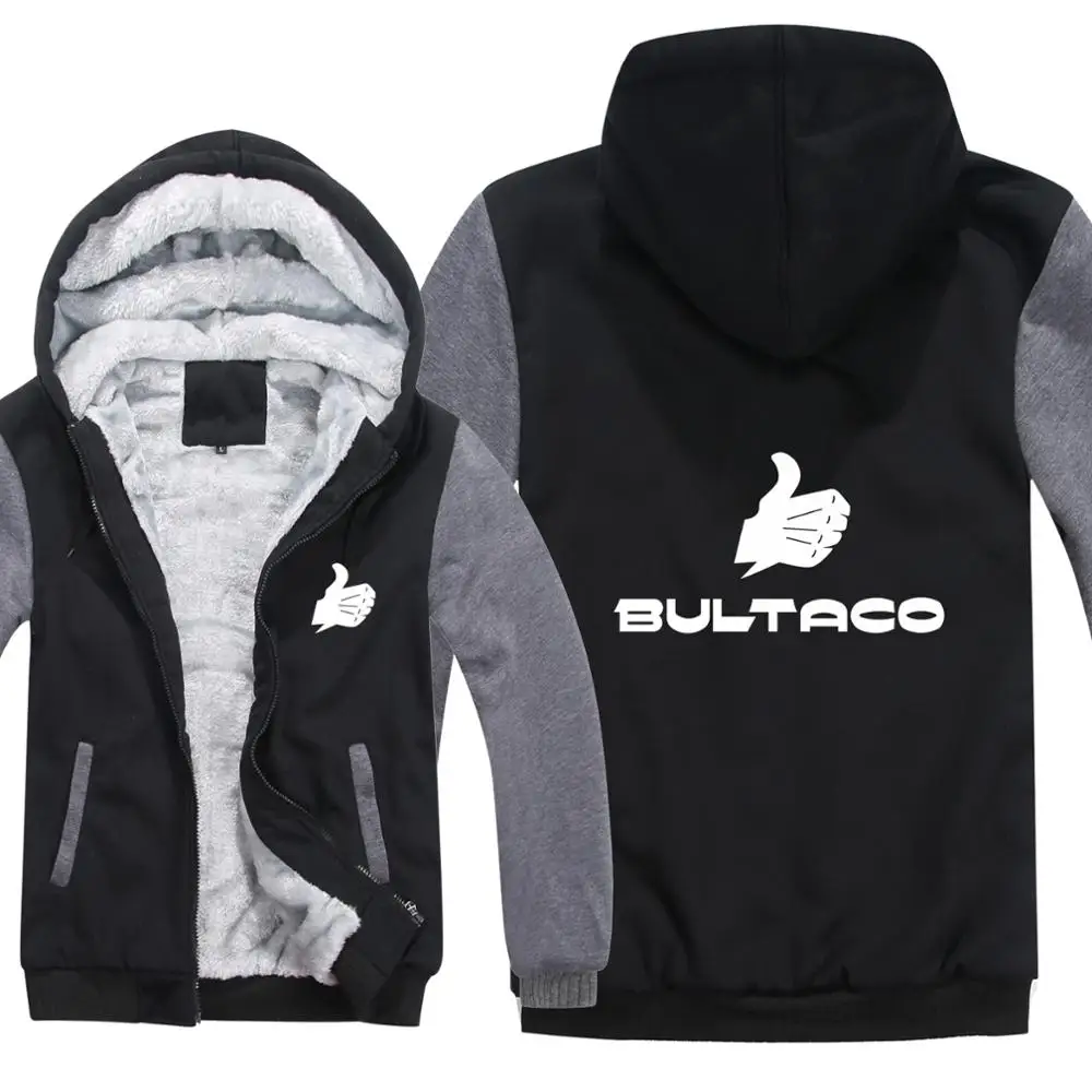 Bultaco мотоциклы толстовки мужские модные пальто пуловер Шерсть подклад куртки Bultaco Испания толстовки с капюшоном HS-066