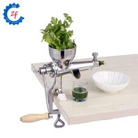 stainless steel hand wheatgrass juicer manual auger slow squeezer fruit wheat grass vegetable orange juice extractor machine