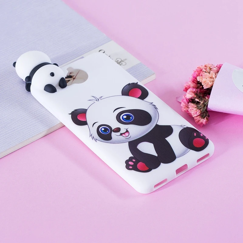 Чехол для huawei Y5 чехол 3D мультяшный Кот панда Мягкий Силиконовый ТПУ задний чехол Etui для huawei Y5 /Y6 Huwawei чехол