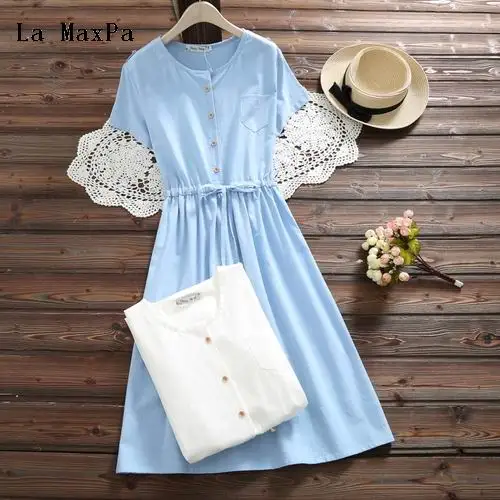 Летнее платье 2019 Новое Девушка Мори милое Vestidos женское хлопковое с коротким