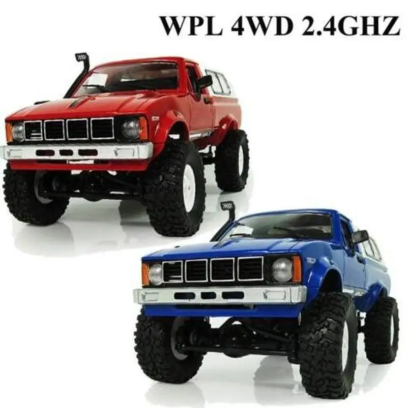 WPL B24 C24 DIY/готовая 1:16 4WD RC Военный Грузовик Buggy Crawler внедорожный аккумулятор RTR