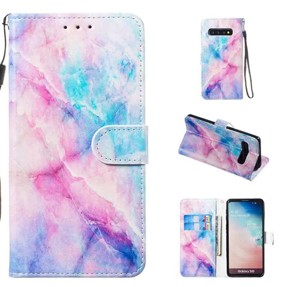 Кожаный флип-чехол для samsung Galaxy S10 E S9 S8 A10 A20 A30 A40 A50 A70 M10 M20 M30 A6 A7 J4 J6 Plus Note 10 бумажник чехол
