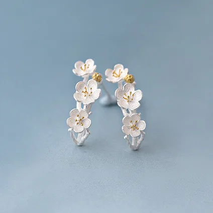 925 стерлингового серебра Cherry Blossom Интимные аксессуары Мода Лето ювелирные