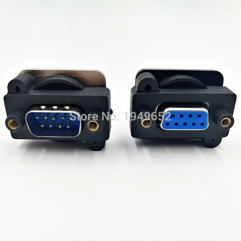 DB9 Data Cable Connector - VGA Panel Mount D-Type 9 Pin Port Socket - Female & Male Adapter DP9 image 4