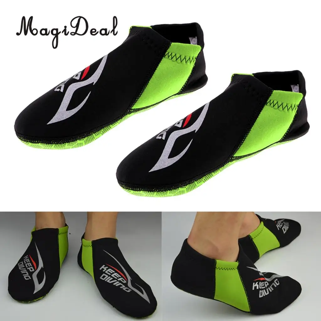 

MagiDeal 3MM Neoprene Low Cut Beach Socks In Flippers Non-slip Antiskid Scuba Dive Boots Snorkeling Wetsuit Home Shoes