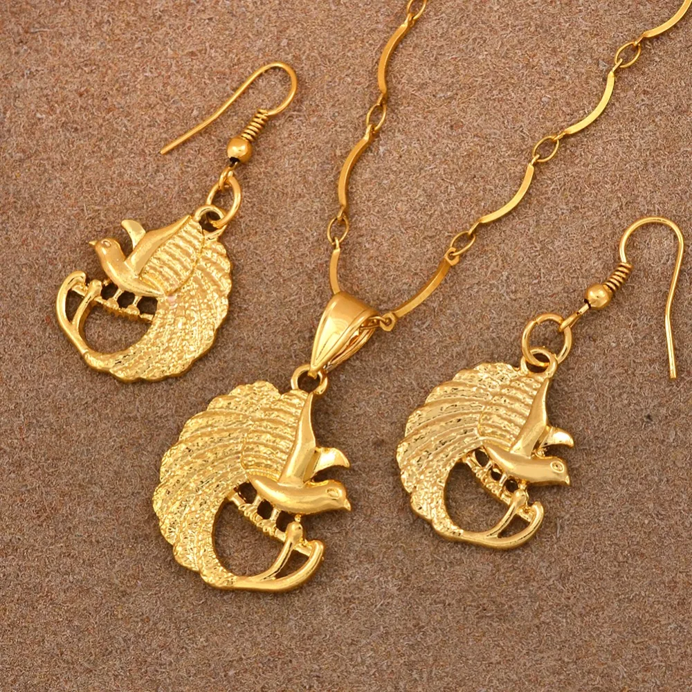 Anniyo The Bird in Tree Pendant NecklacesEarrings for Women Girls Papua New Guinea Jewelry PNG Ethnic Gifts #123306 | Украшения и