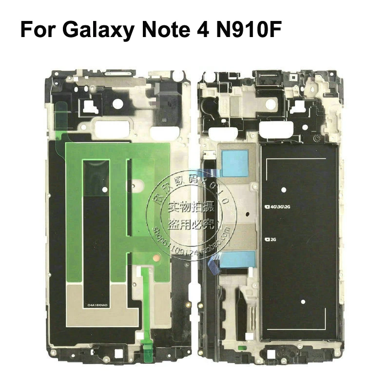 Оригинальный Новый для Samsung Galaxy Note 4 N910F передняя рамка Лицевая панель в сборе