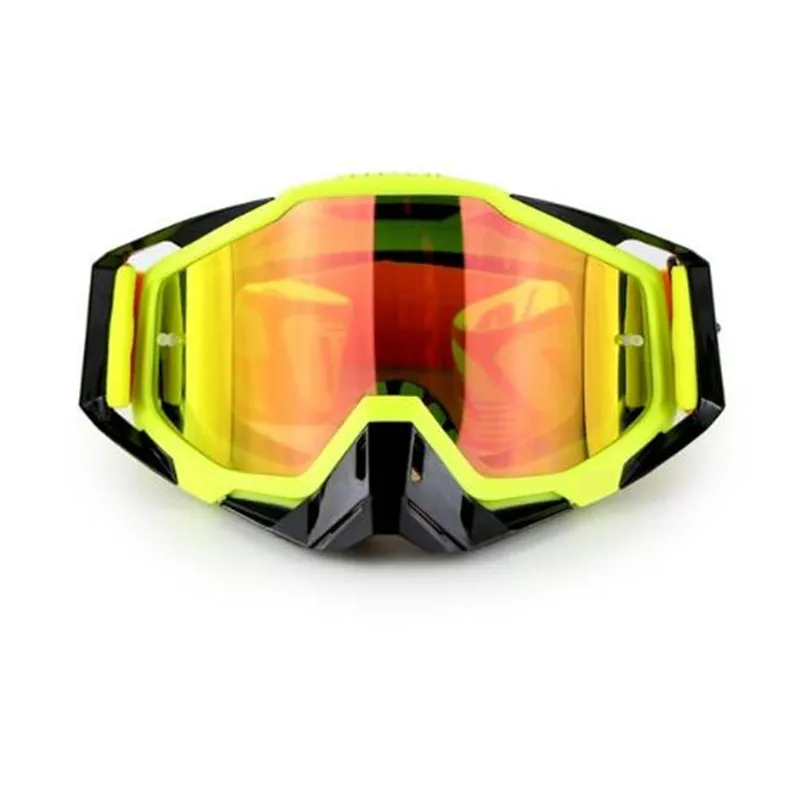 YH10-Yellow LY-100 бренд, оригинальная посылка, очки для мотокросса, ATV Casque, мотоциклетные очки, очки для гонок, мотоцикла, велоспорта, CS Gafas, солнцезащитные очки - Цвет: YH10-Yellow