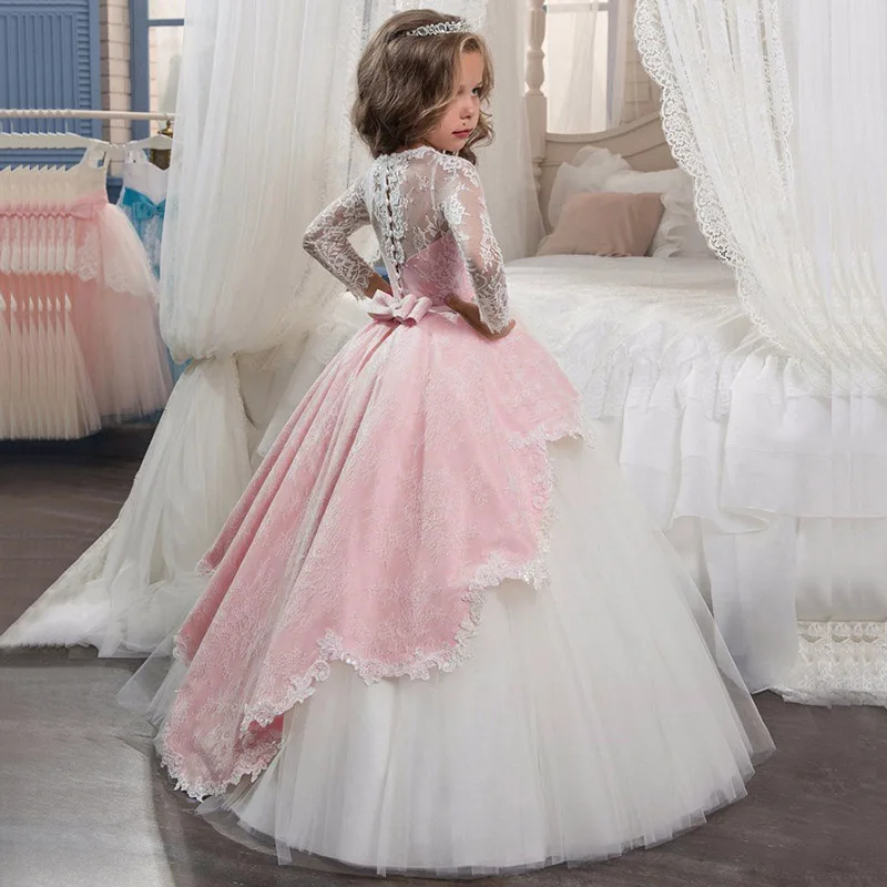 Children Girls Evening Party Dress 2019 Summer Elegant Princess Kids Dresses For Costume Flower Wedding | Детская одежда и обувь