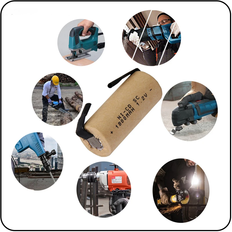 Самая низкая цена 20 шт. SC батарея 1 2 В аккумулятор 1800 мАч nicd Батарея для