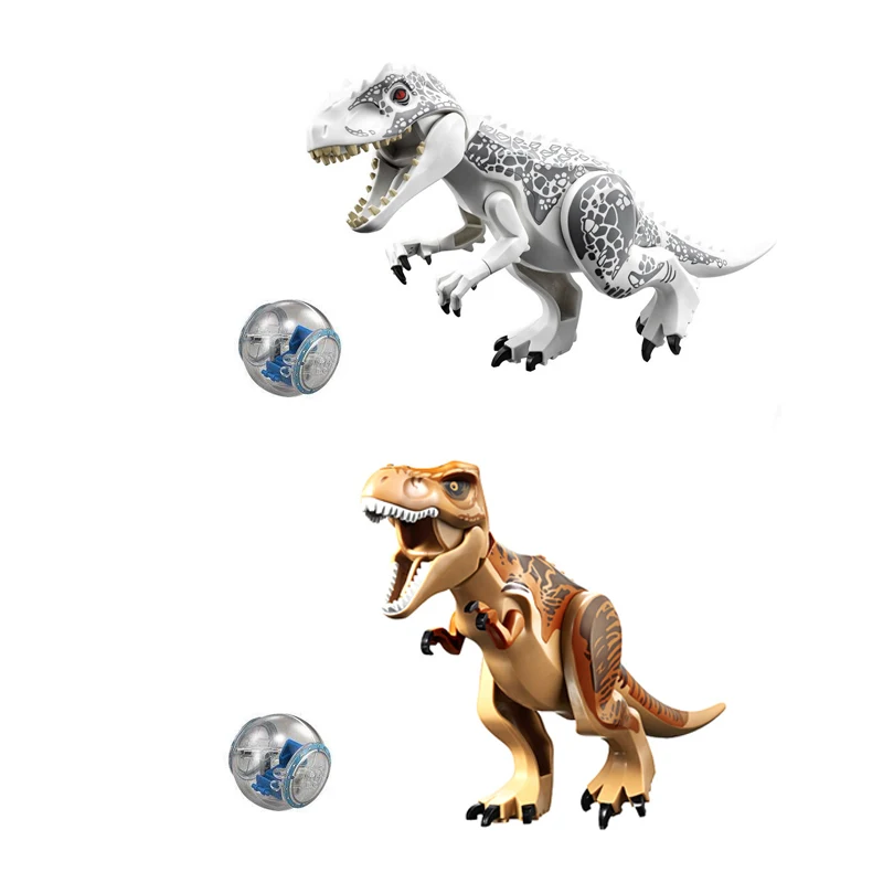 Конструктор Парк Юрского периода динозавр тираннозавр индоминус I Rex Dino детали