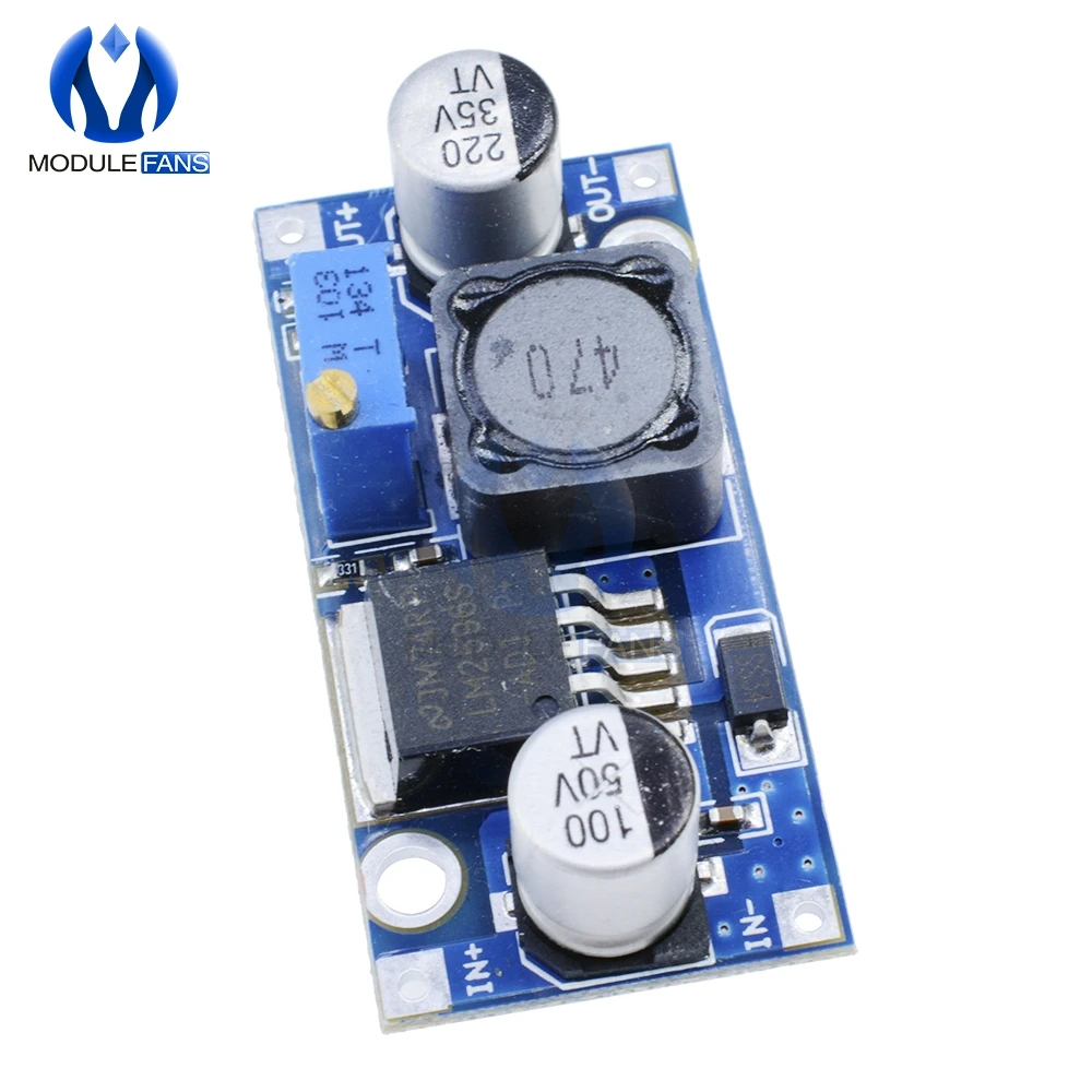 DC модуль ldo понижающего преобразователя постоянного тока с LM2596 3 2 V 40V до 1 25 35V