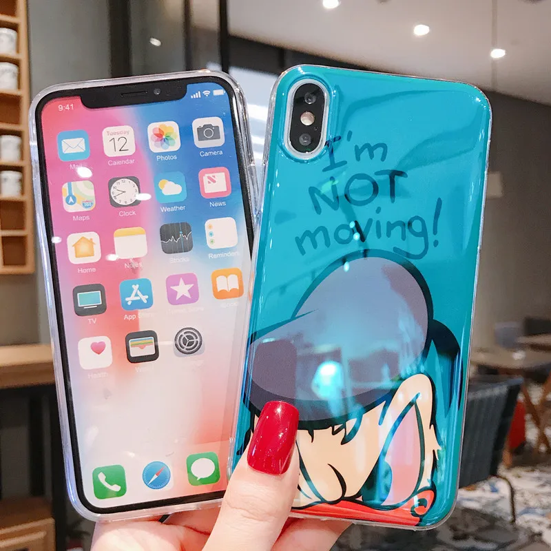 Cartoon Daisy Donald Soft Phone Case Xs max xr for apple couqe iphone 6s Plus Cases Mirror Fundas 7 8 XS XR |