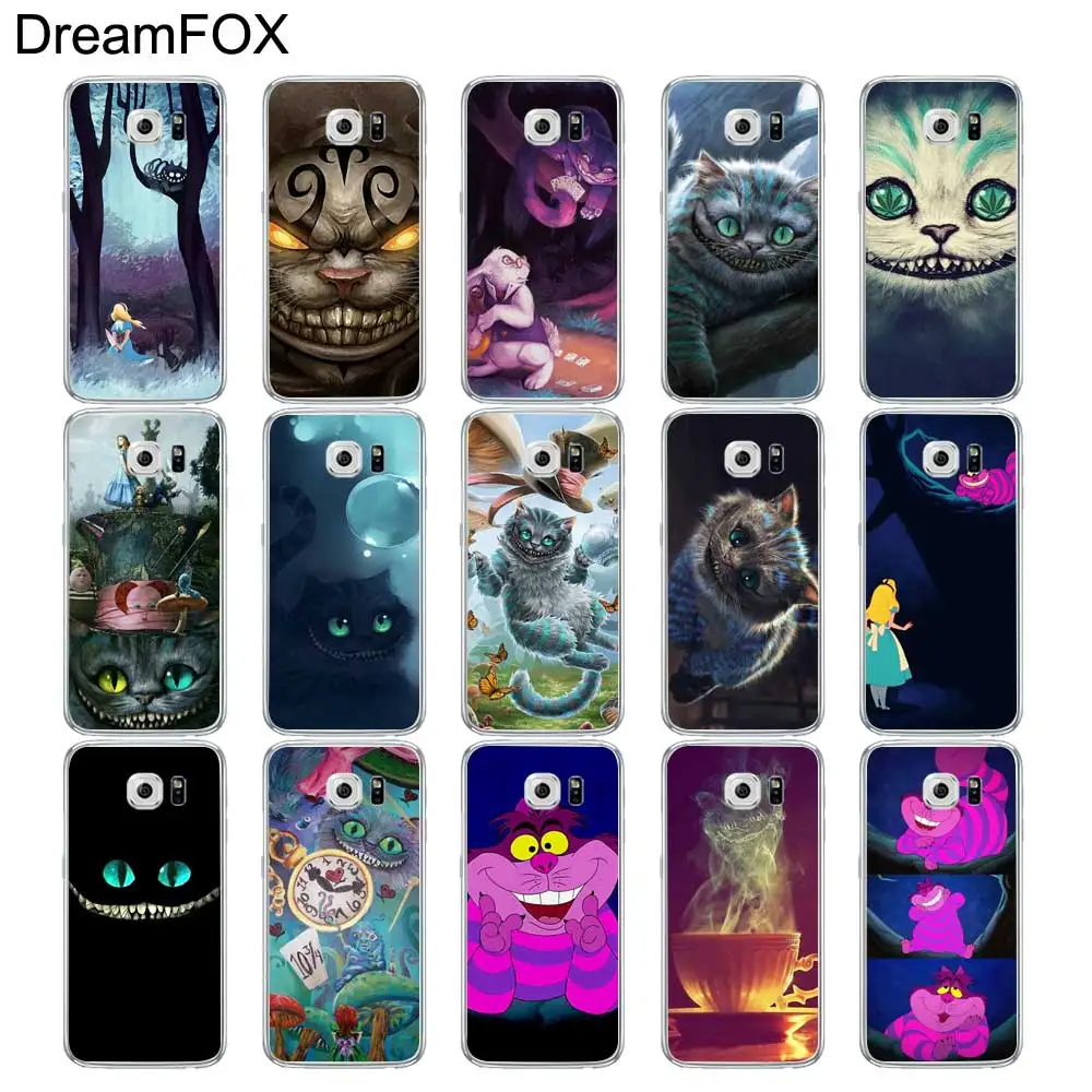 DREAMFOX L134 Чеширский кот Мягкий ТПУ силиконовый чехол для samsung Galaxy S5 S6 S7 S8 S9 S10 S10E Lite Edge