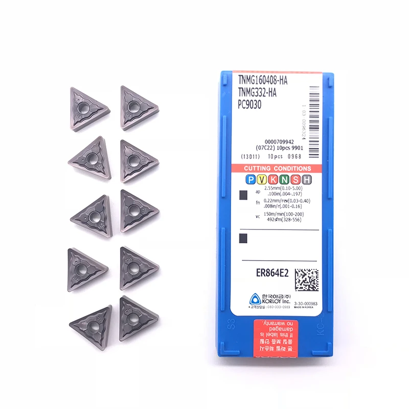 Вставки TNMG160404 TNMG160408 HA PC9030 высококачественный внешний твердосплавный инструмент для обработки деталей вращения вставка для нержавеющей стали