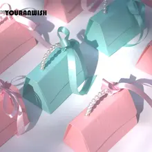 Yourwish 10 шт./лот, портативные вечерние коробки для конфет на свадьбу, подарочные коробки для детского душа, подарочные коробки для свадебной вечеринки, подарочные коробки для конфет