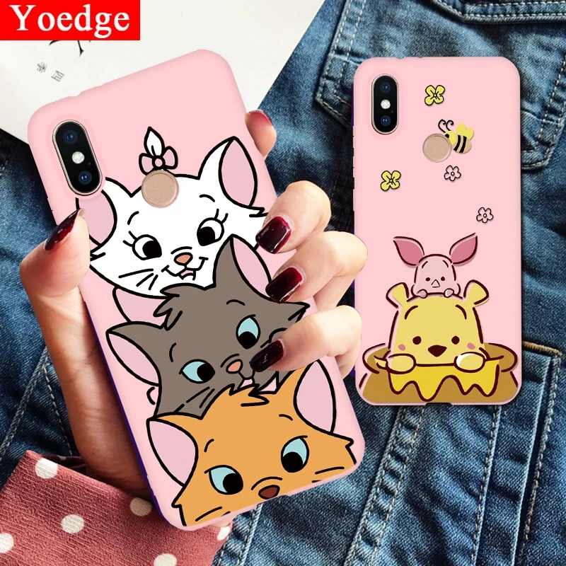 Розовый матовый чехол для мобильного телефона из Fundas для спортивной камеры Xiao mi Red mi 4A 4X5 плюс 5A 6A S2 Note 5, 6, 7, 8 Pro mi A1 A3 A2 6X8 Lite mi 9 F1 CC9 CC9e чехол для телефона