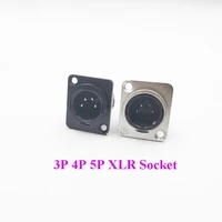 10pcslot 34567 pin metal xlr microphone audio male female socket connectors 3p 4p 5p 6p 7p xlr connector connector adapter