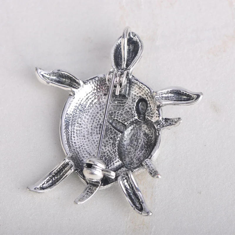 Брошь Funmor яркая двойная эмалированная в виде черепахи для мамы и детей|Броши| |