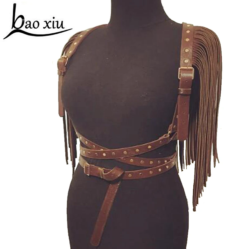 Женские кожаные ремни сексуальные готические панк бондаж женское белье пояс для