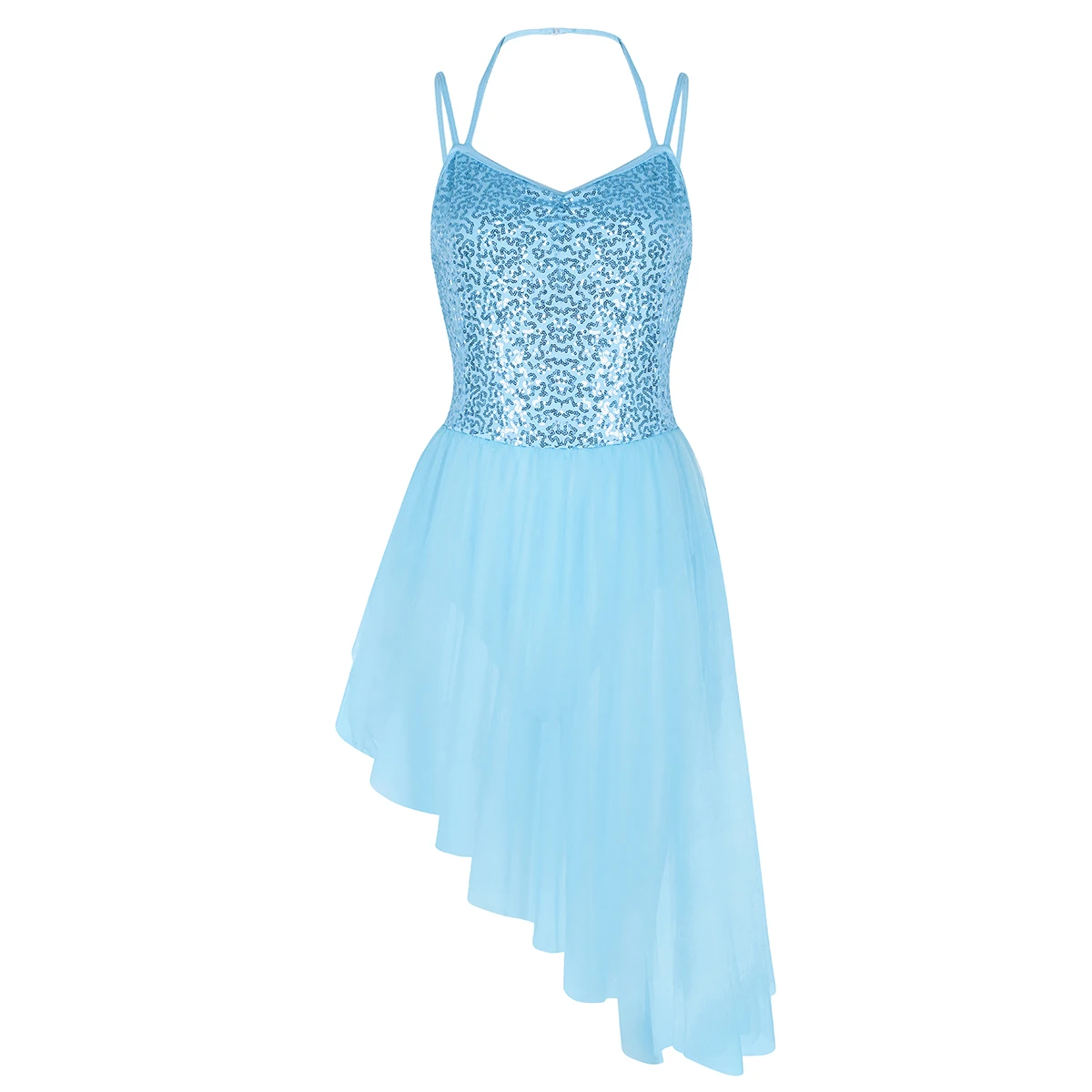 Женское балетное платье на бретельках с блестками|Балет| |