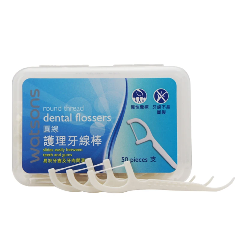 Зубная нить для ухода за зубами круглая 50 шт. в 1 коробке|dental flosser|teeth stickoral care |