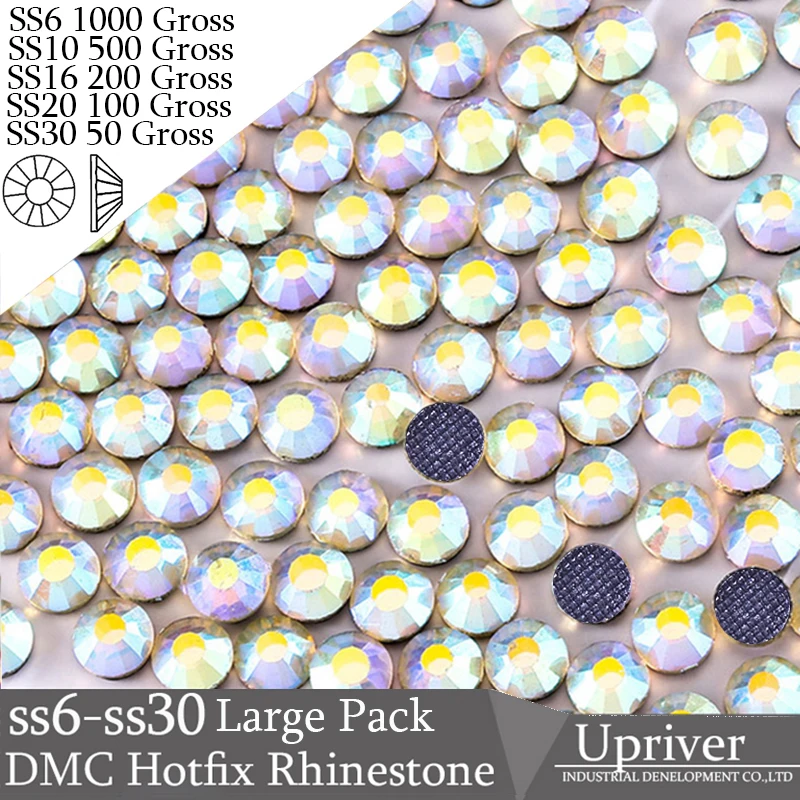 

Upriver Wholesale Large Pack Bulk Packing Best Quality Stones Flatback SS16 SS20 SS30 Jonquil AB Hotfix Rhinestones