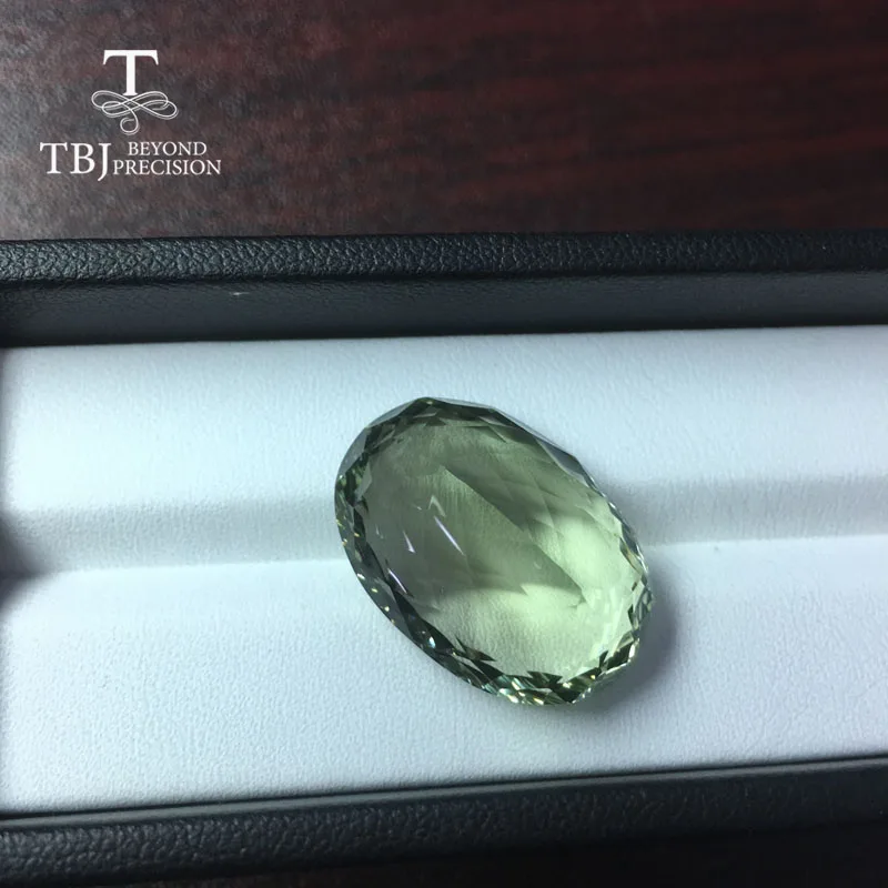 Ювелирные украшения Tbj из природного бразильского зеленого аметиста в виде