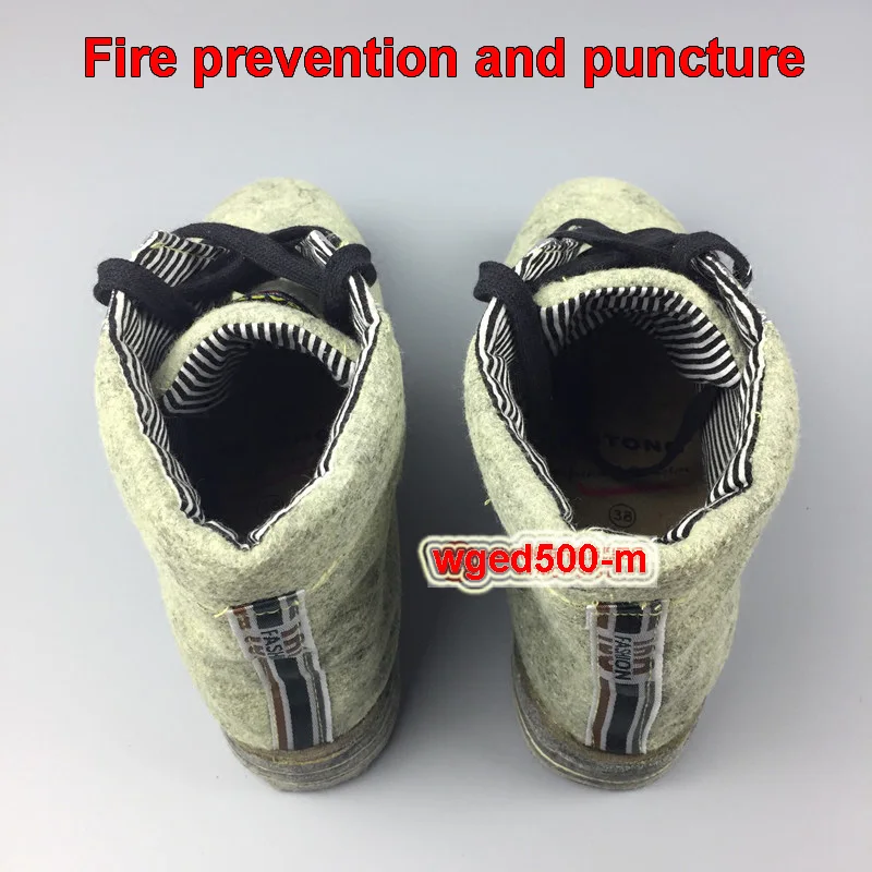 CASTONG 500 degrees High temperature resistance safety shoes Fire prevention Stab Cut prevention Labor insurance shoes