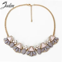 joolim jewelry wholesale pink black flower choker collar necklace design jewelry wedding party jewelry drop shipping