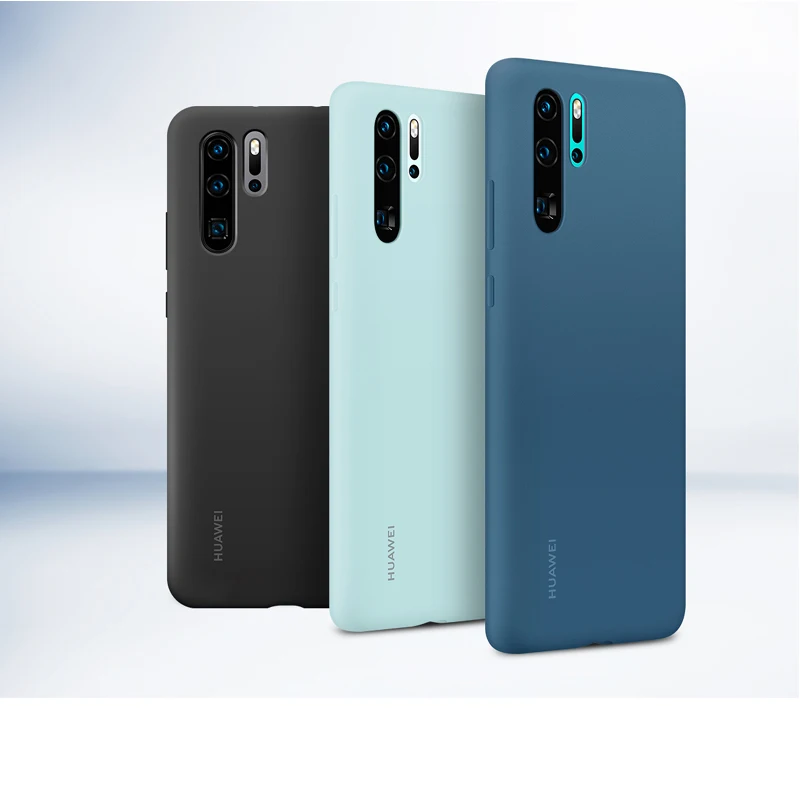 Оригинальный чехол для Huawei P30 Pro официальный жидкий силиконовый защитный из