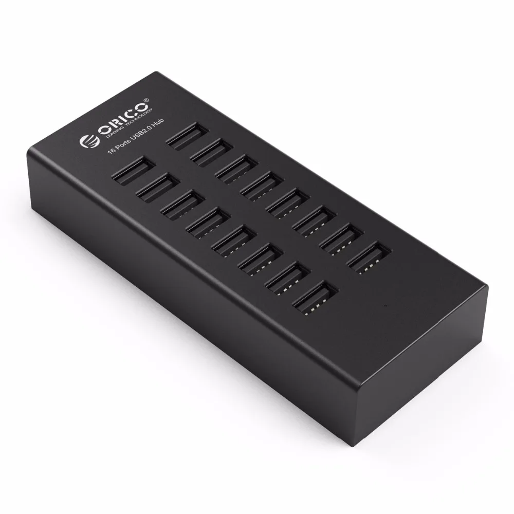 ORICO usb-хаб 16 портов промышленные USB2.0 концентраторы USB Дубликатор с 12V2A адаптер питания для Apple Macbook Air ноутбук ПК планшет