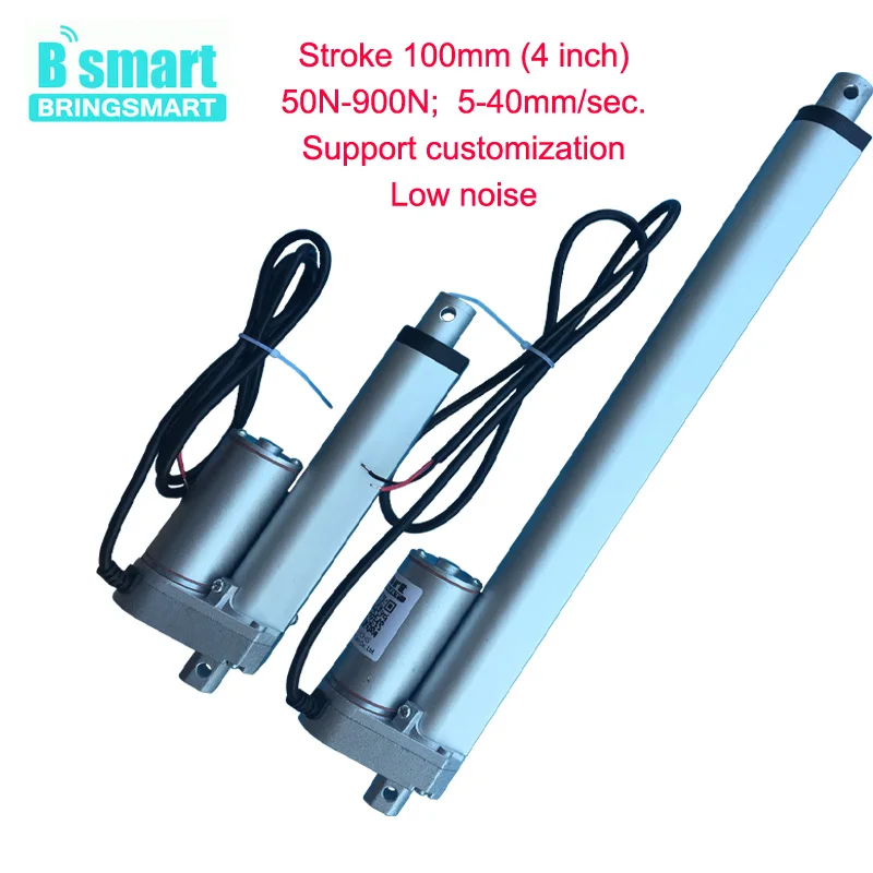 Оптовая 12v Электрический привод 900N Stroke 100 мм Скорости 5 / с клюшкой миниатюрного