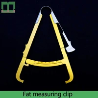 fat measuring clip stainless steel beauty measurement body fat thickness calibration clear gilding