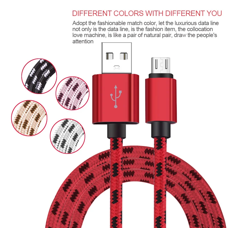 Byleen 1/2/3 м Плетеный USB Typc C зарядное устройство Быстрая зарядка кабель для VIVO X21 NEX