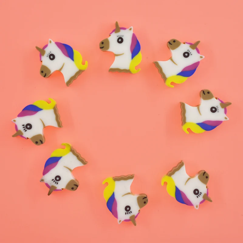 4 шт./лот Kawaii Мини животных десерт ластики мультфильм творческий Единорог