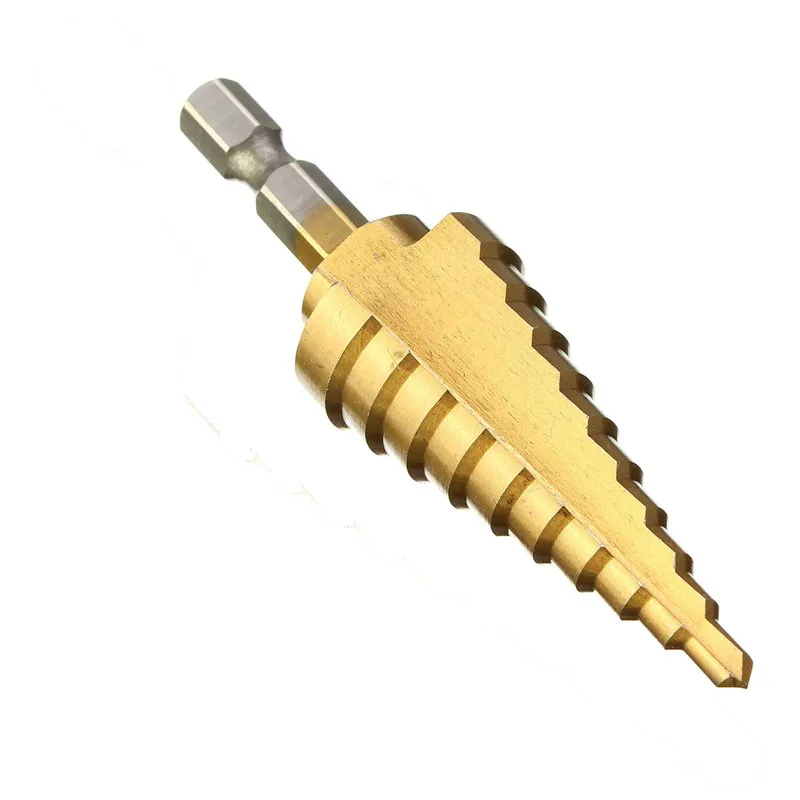 Newest 1PC 4-22MM HSS 4241 Step Cone Drill Bit Hex Titanium Wood Drilling Hole Cutter For Sheet Metal Best Promotion | Инструменты