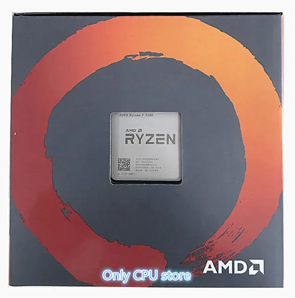 Процессор AMD Ryzen 7 2700 R7 2700 3,2 ГГц, Восьмиядерный процессор Sinteen Thread, 65 Вт, разъем AM4