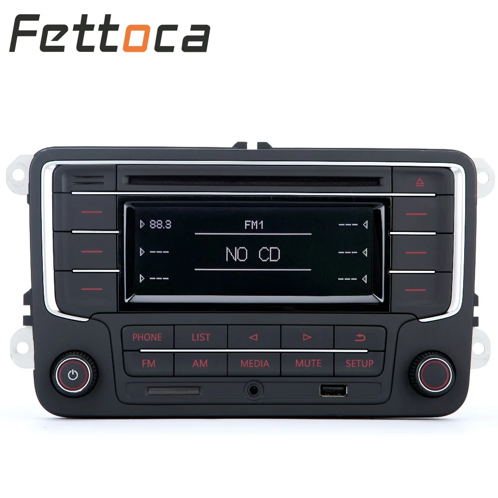 Автомобильное радио RCN210 Bluetooth USB AUX CD SD MP3 для VW GOLF JETTA PASSAT Caddy POLO RCD330 187 A
