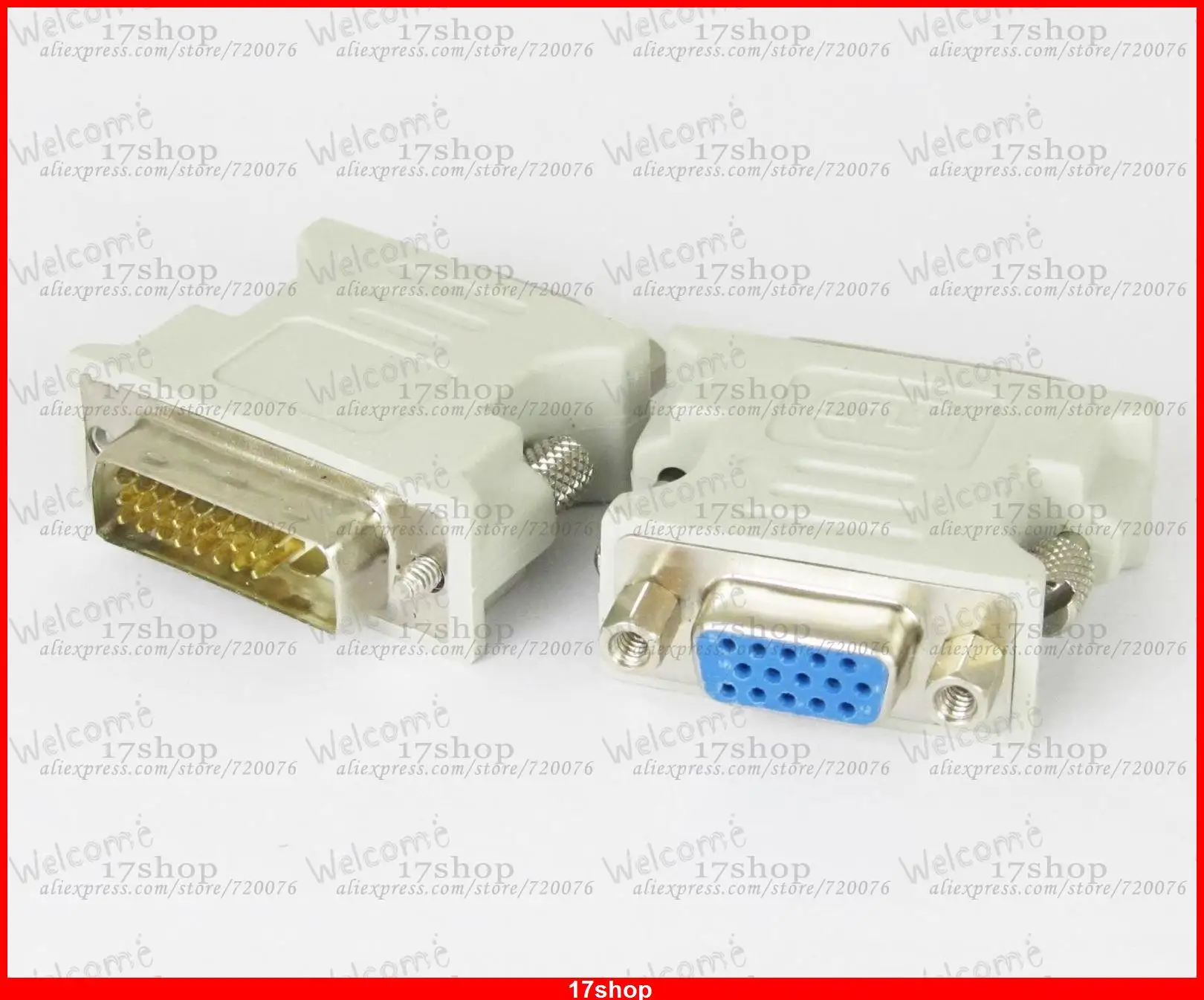 20 шт. x Мужской DVI D I к гнезду DB15 HD SVGA VGA sub 15 контактный разъем|l connector|dvi-a to vgadvi-a vga |