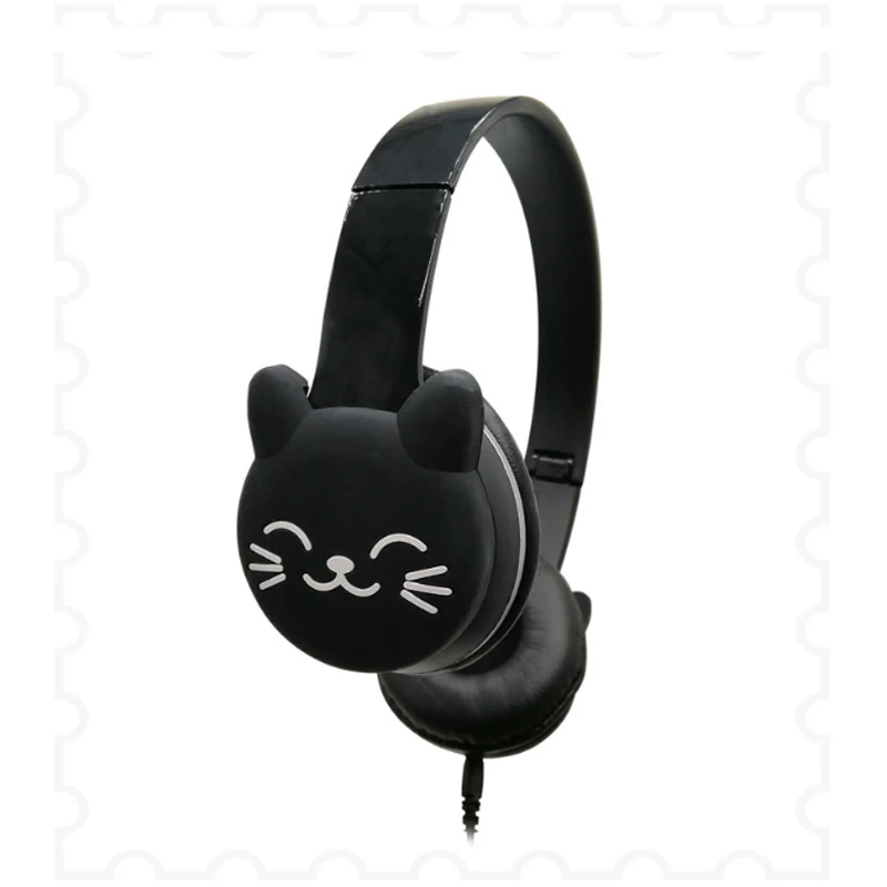 Cat Style JINSERTA детские наушники складные Мультяшные наушники гарнитура для детей Проводные музыкальные Игровые наушники для мальчиков и девочек подарок - Цвет: Cat Style