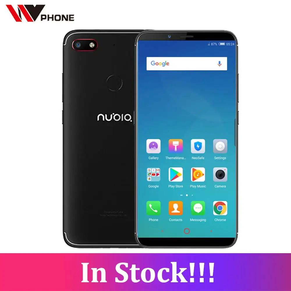 Оригинал Nubia V18 4 ГБ 64 6 01 дюйма 4000 мАч Snapdragon 625 мобильный телефон спереди 8.0MP сзади
